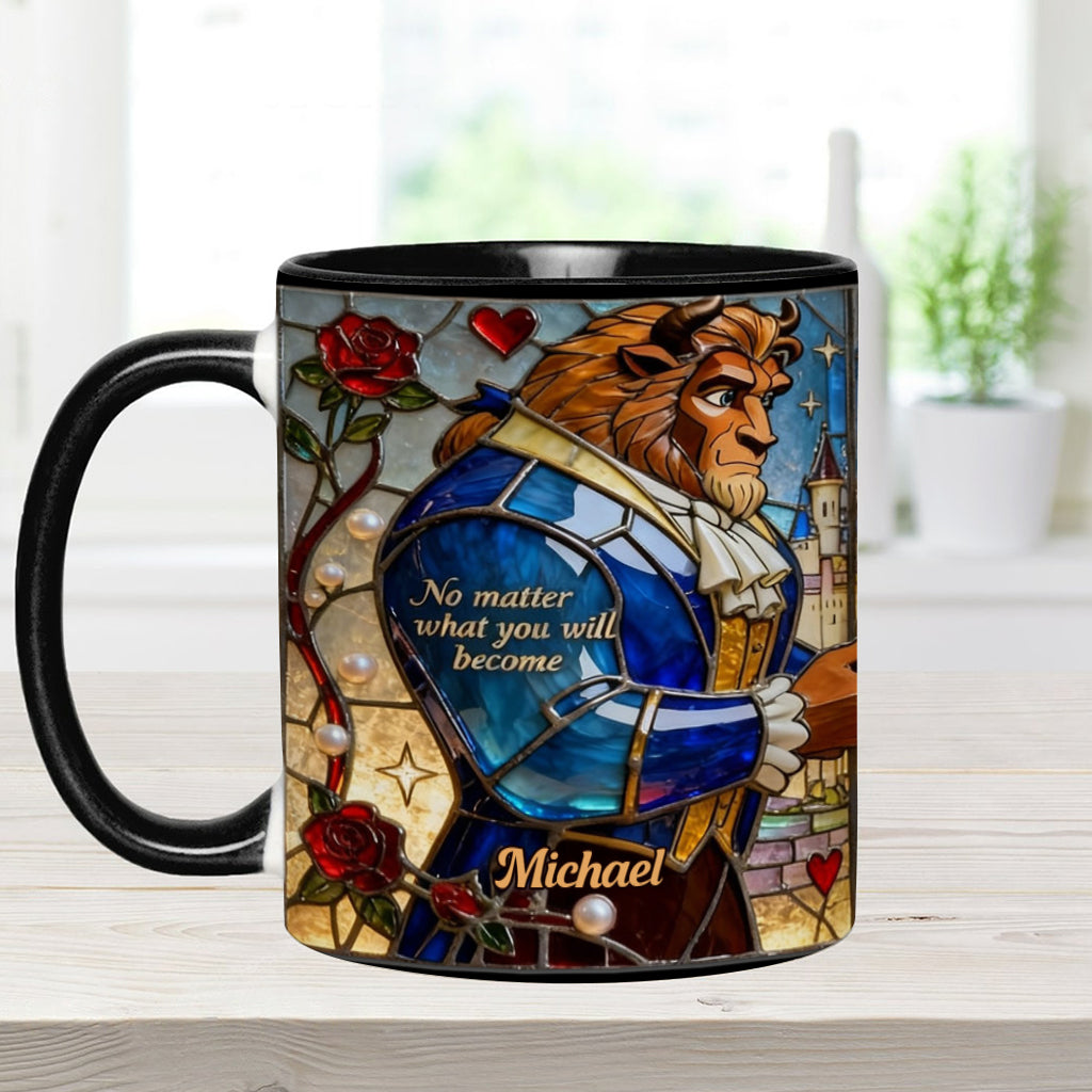 I Still Love You Till The End - Personalized Beauty And The Beast Accent Mug