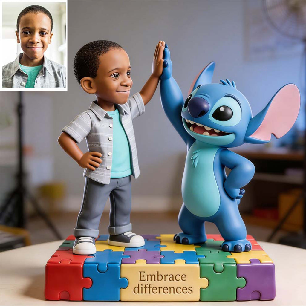 Colorful Puzzle - Personalized Autism Awareness Custom Shaped Acrylic Plaque