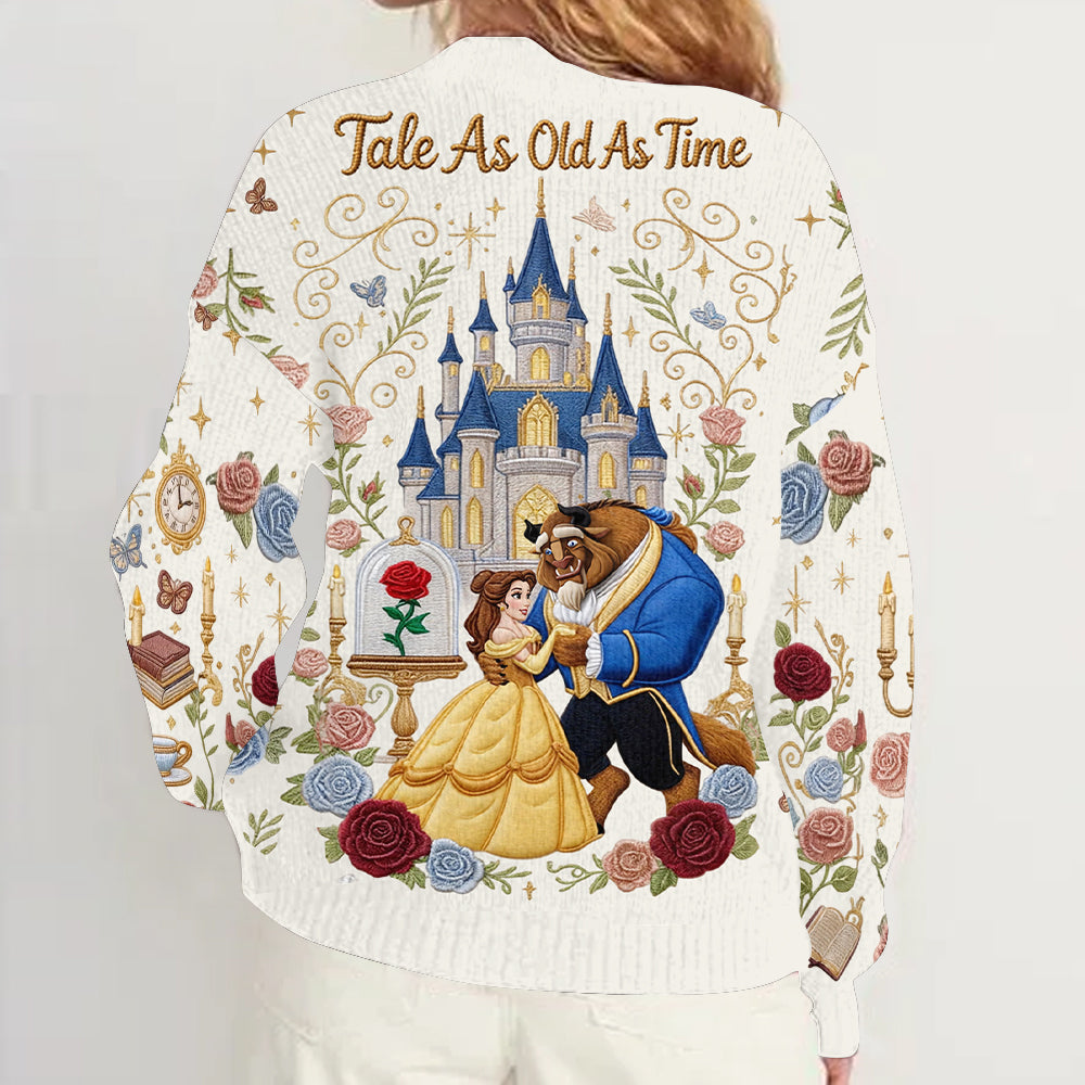 Tale As Old As Time - Personalized Beauty And The Beast Cardigan Sweater
