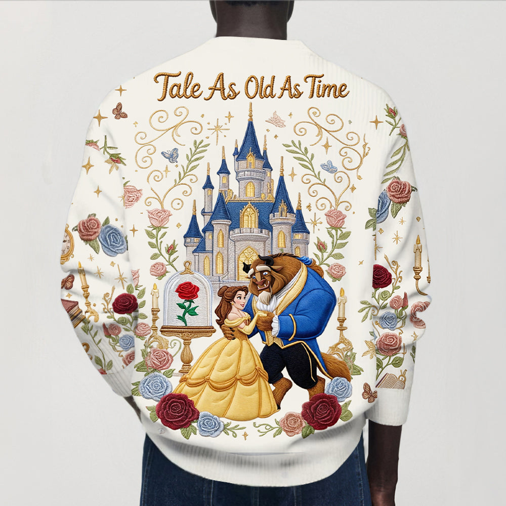 Tale As Old As Time - Personalized Beauty And The Beast Cardigan Sweater