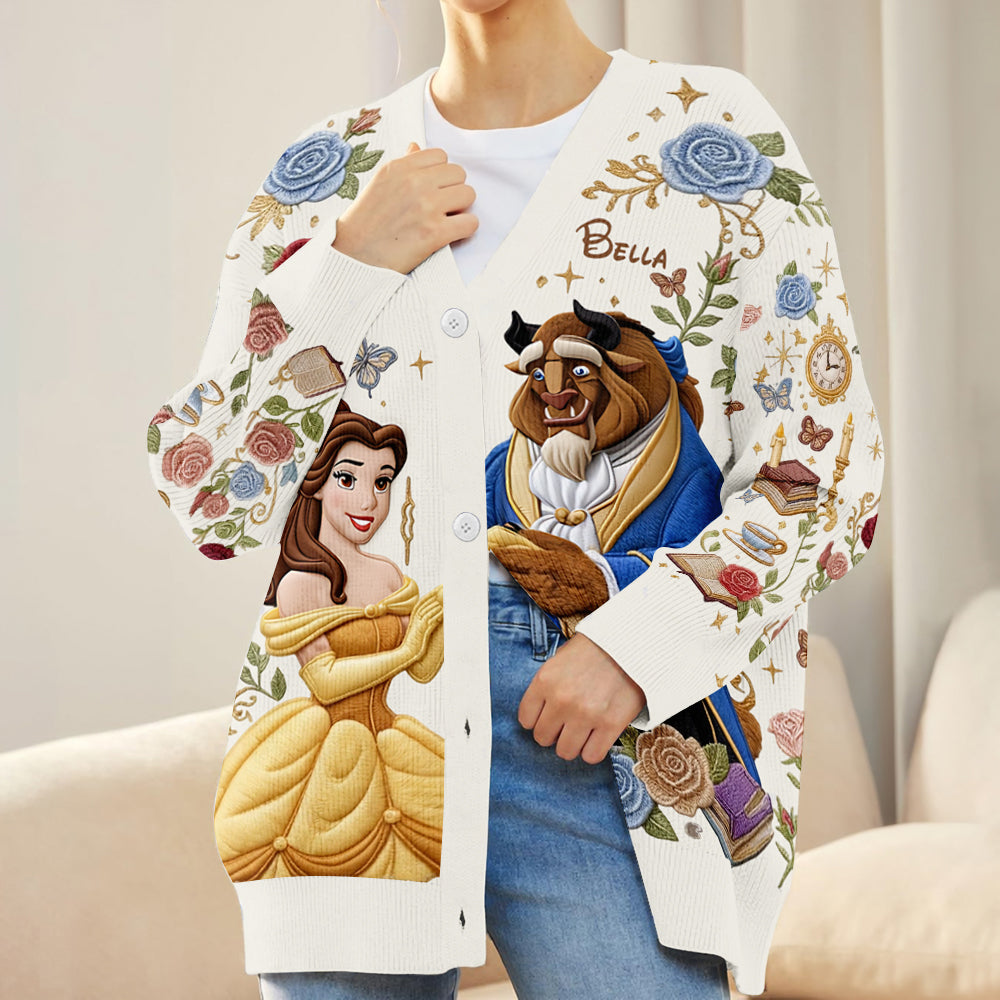 Tale As Old As Time - Personalized Beauty And The Beast Cardigan Sweater