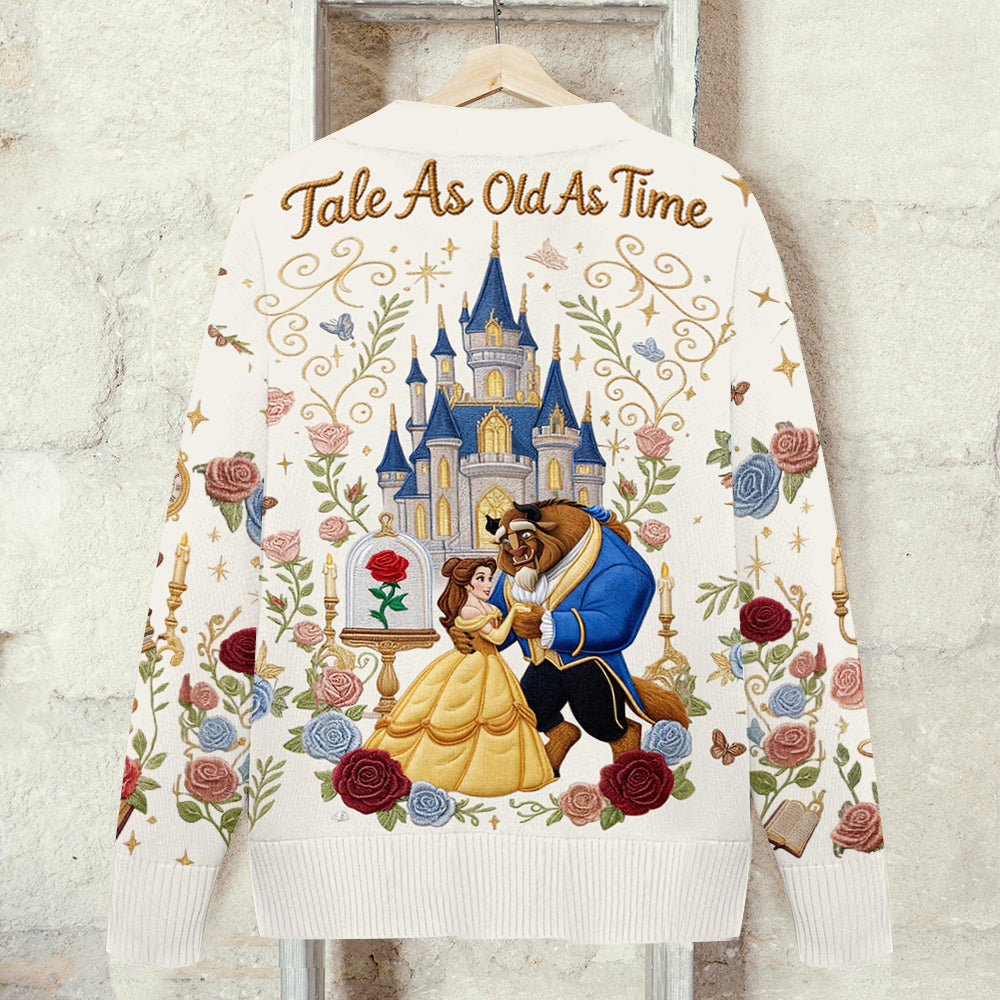 Tale As Old As Time - Personalized Beauty And The Beast Cardigan Sweater