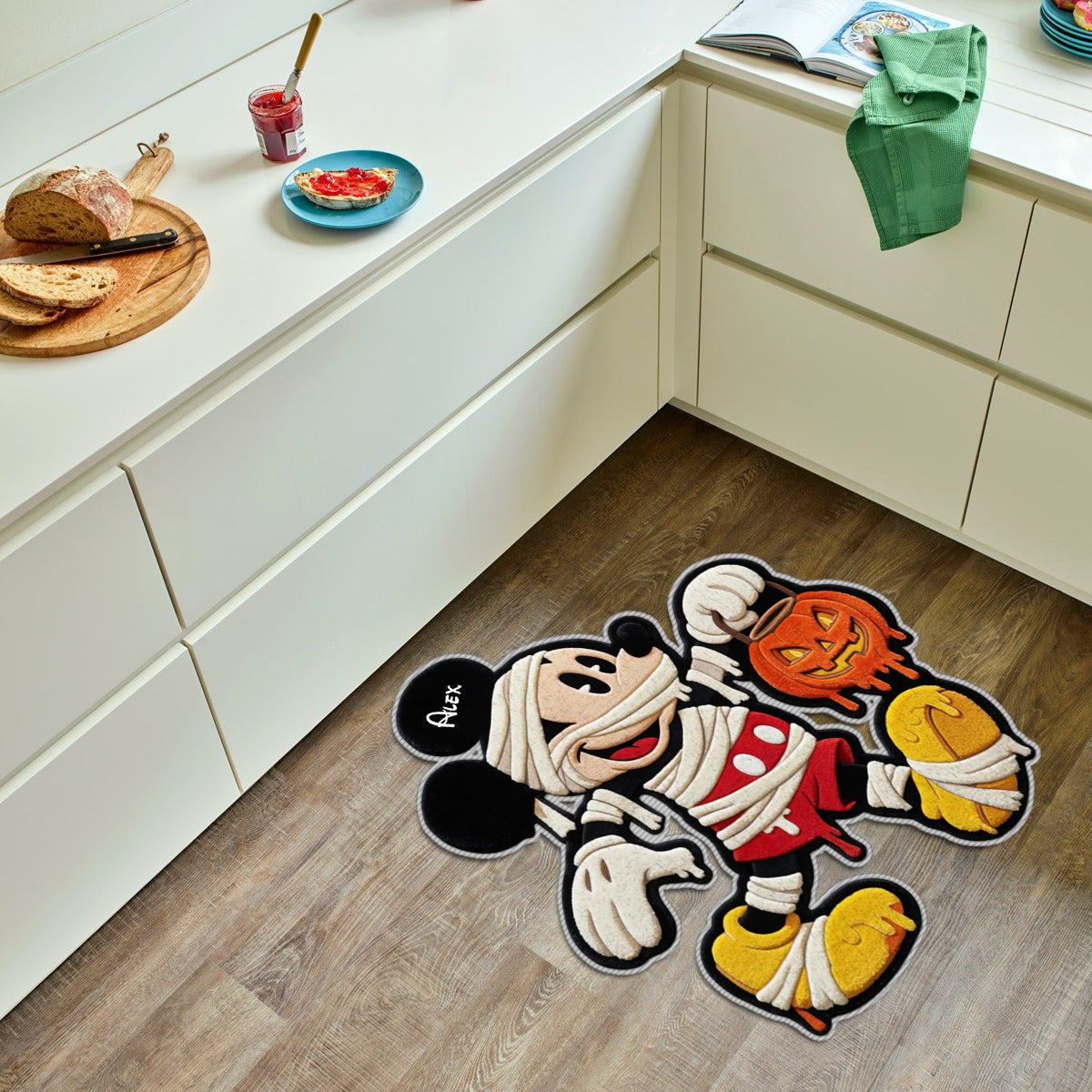 Spooky Halloween - Personalized Mouse Non-Slip Tufted Rug