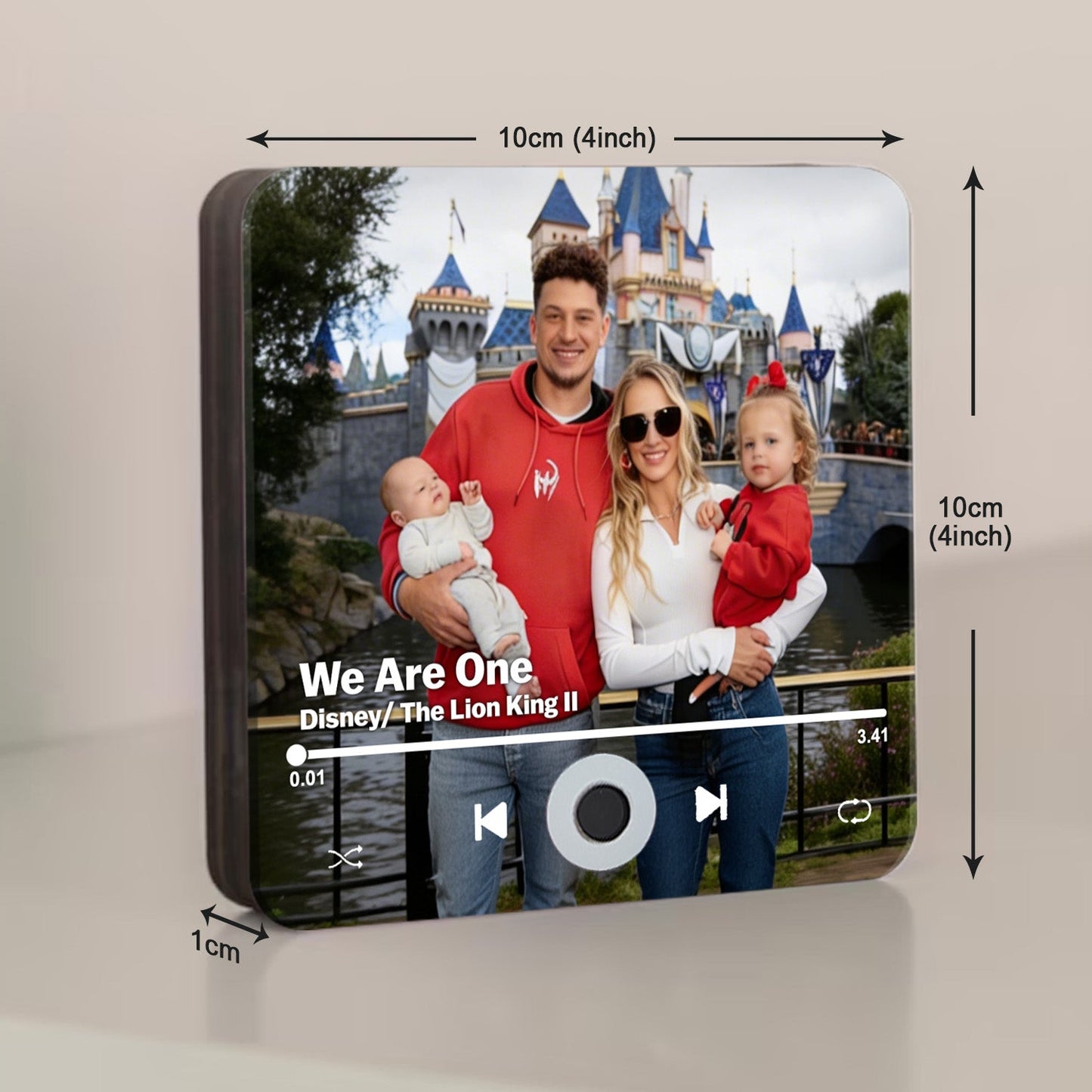 Magic Moments - Personalized Fairytale Music Magnet - Personalized Mouse Custom Shape Music Magnet