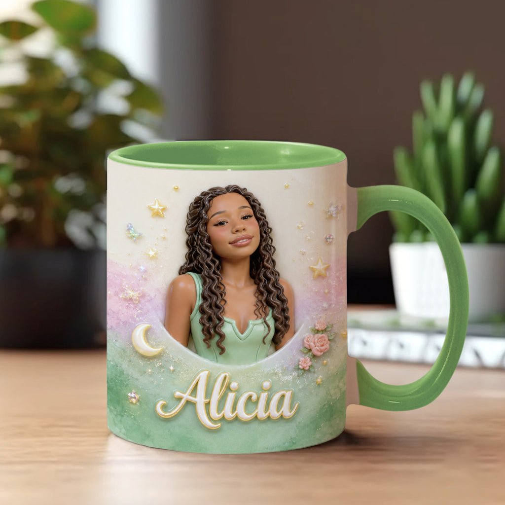 Dreamy Fairy Dust - Personalized Flying Fairy Accent Mug With Charms