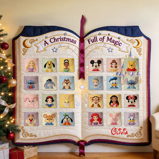 A Christmas - Personalized Mouse Fabric Advent Calendar
