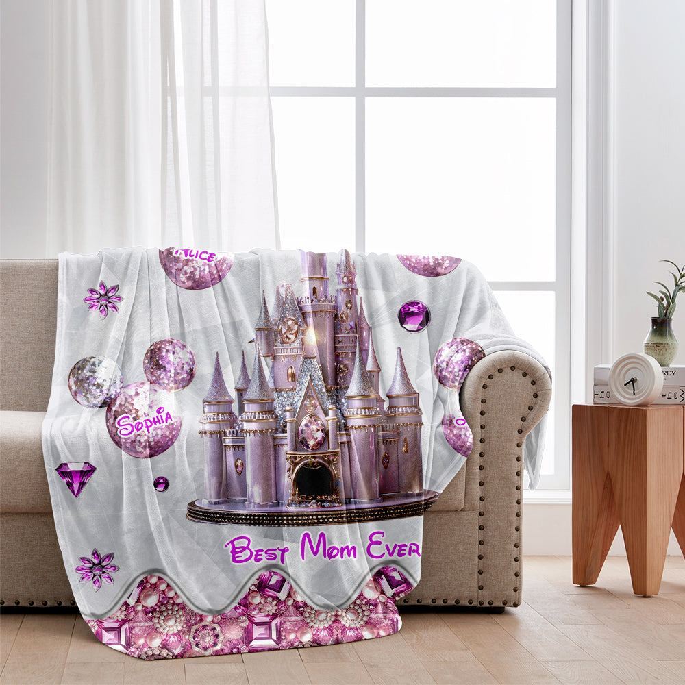 Magical Castle Gift For Mom, Grandma - Personalized Mouse Blanket