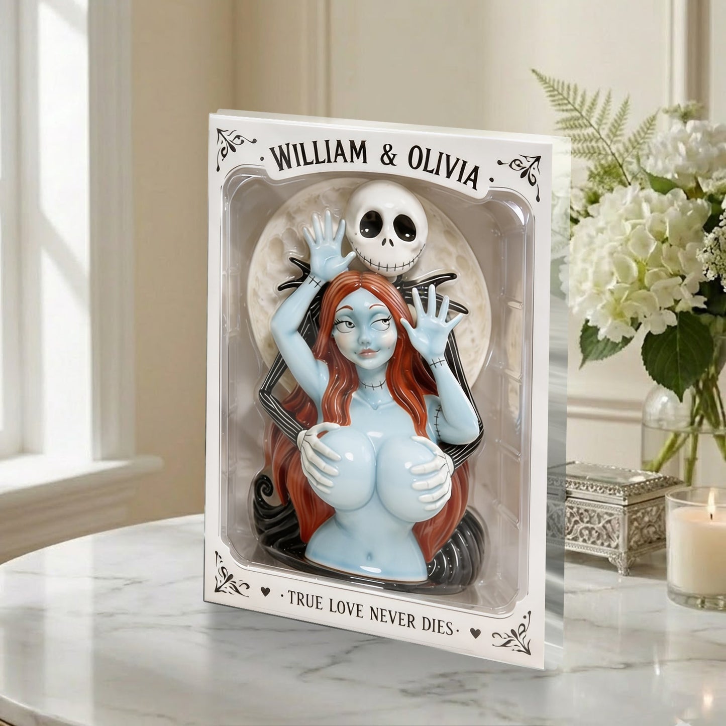 Naughty Spooky Couple - Personalized Nightmare 2-Side Printed Acrylic Plaque