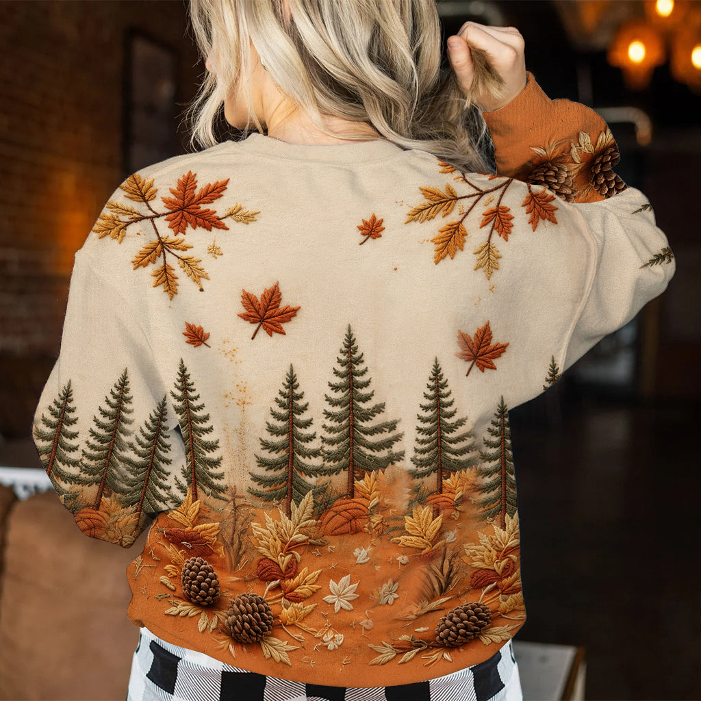 Fall Vibes - Personalized Mouse Ugly Sweater