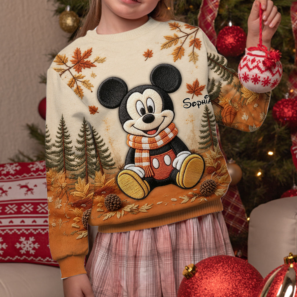Fall Vibes - Personalized Mouse Ugly Sweater