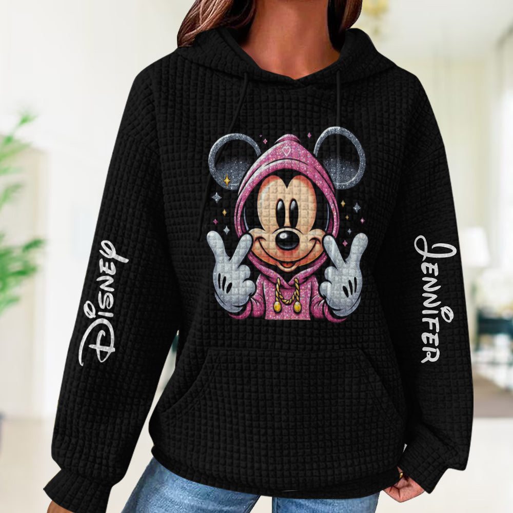 Magical Day - Personalized Mouse Waffle Hoodie