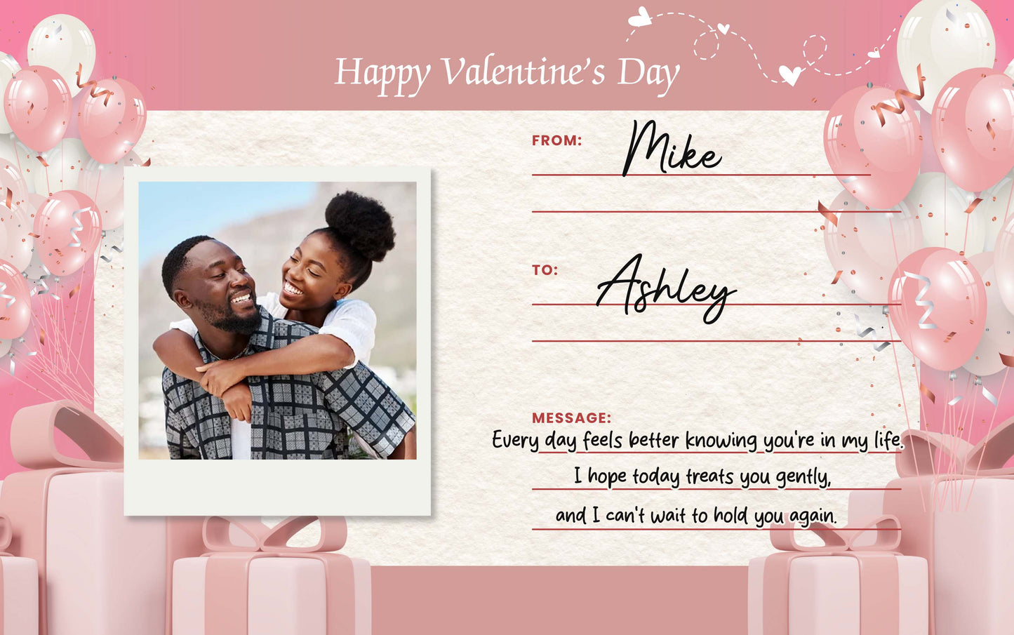 Couple Gift Card - Personalized Digital Gift Card