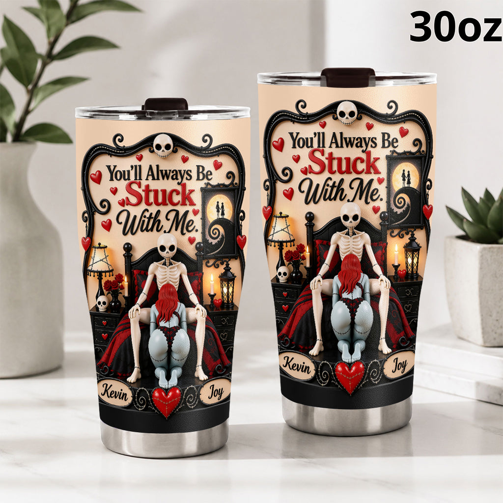Naughty Nightmare - Personalized Nightmare Tumbler With Phone Case