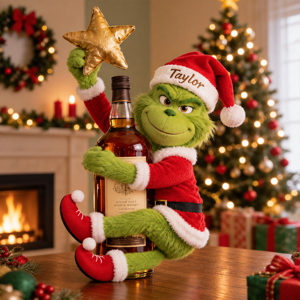 Merry Grinchmas - Personalized Stole Christmas Posable Plush Doll