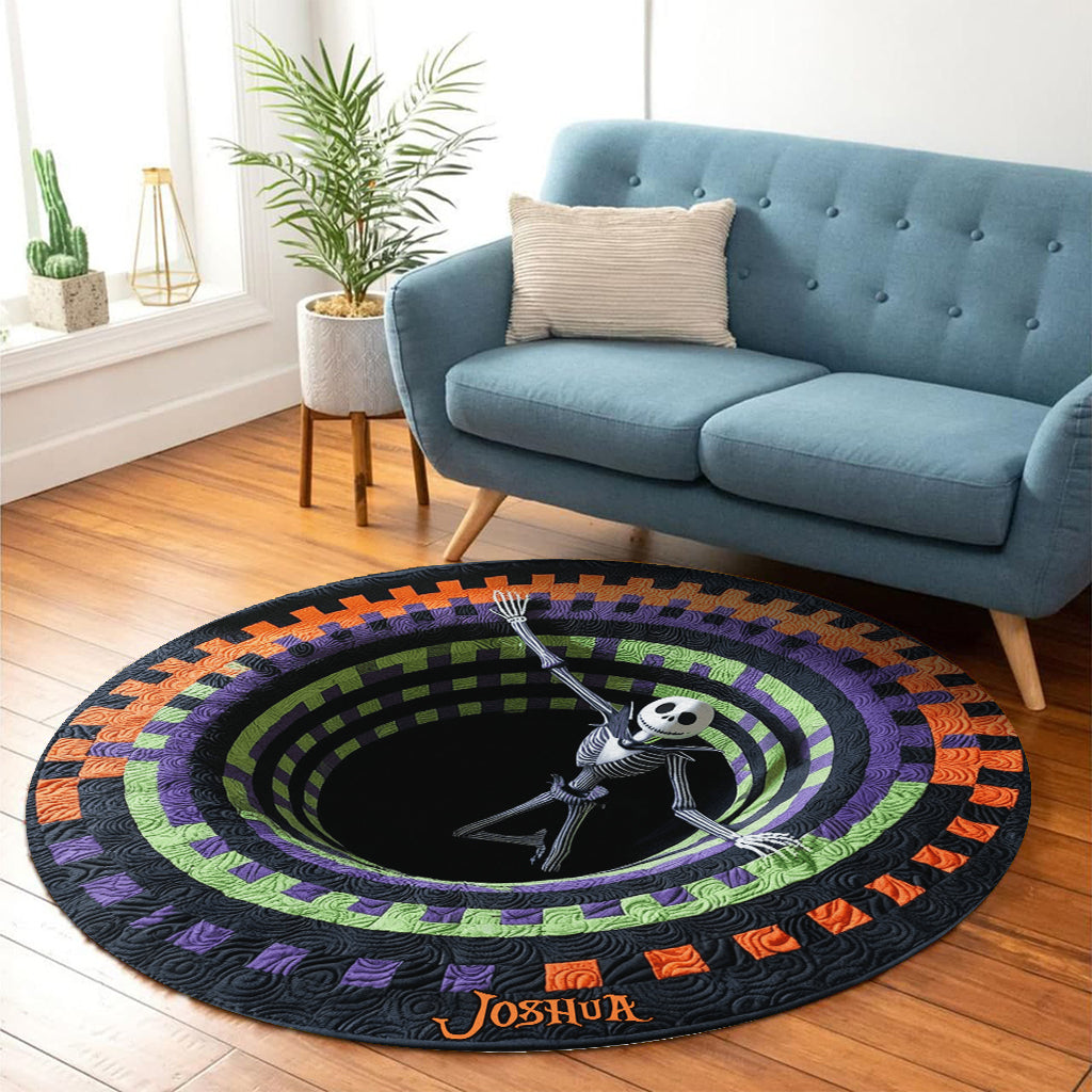 Hello Darkness My Old Friend - Personalized Nightmare Round Rug