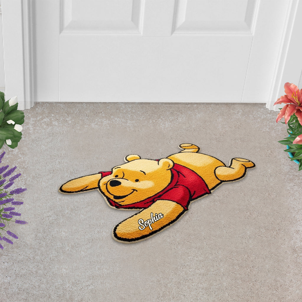 Lazy Bear - Personalized Mouse Shaped Doormat/ Rug