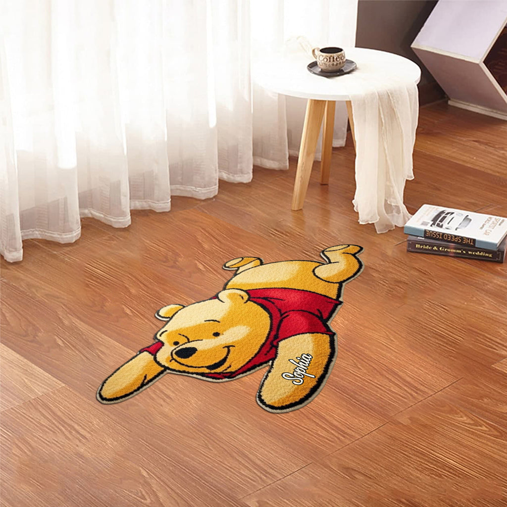 Lazy Bear - Personalized Mouse Shaped Doormat/ Rug