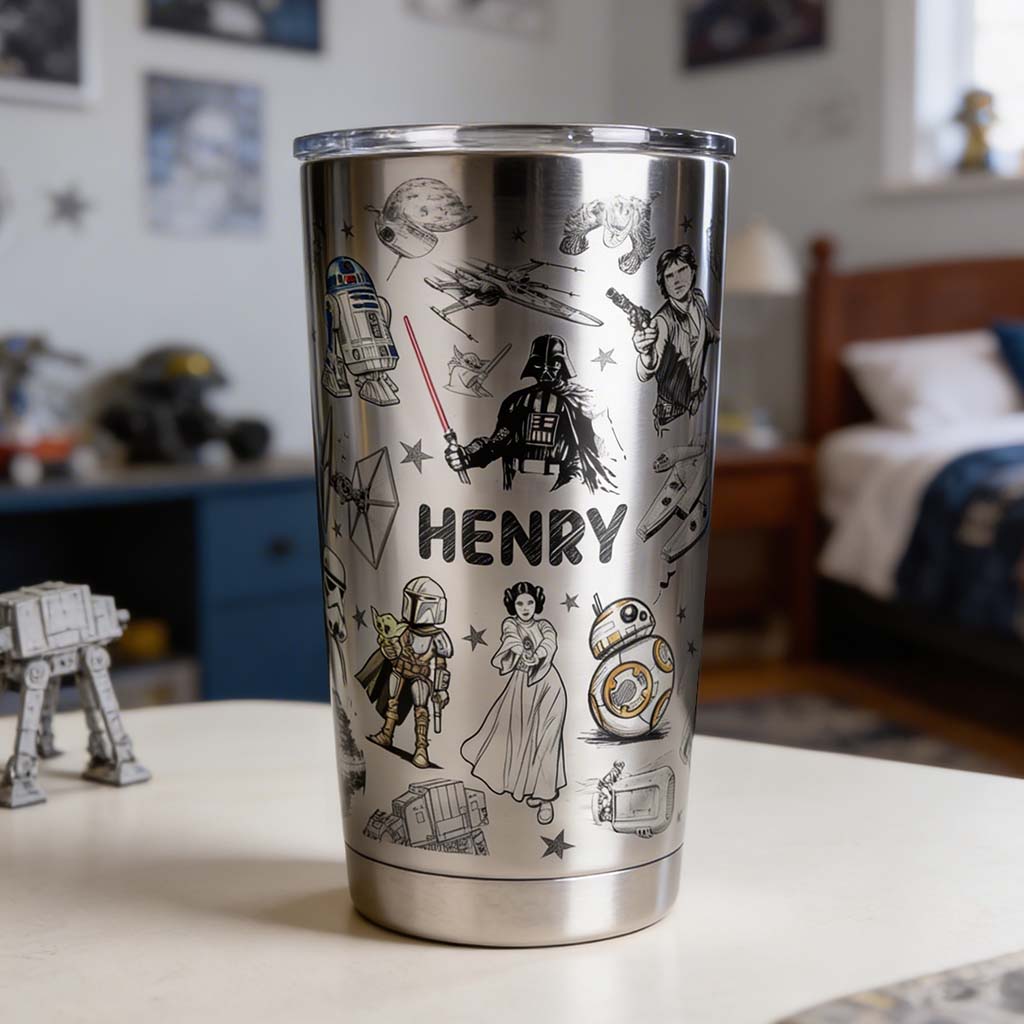 May The Force Be With You - Personalized The Force Tumbler