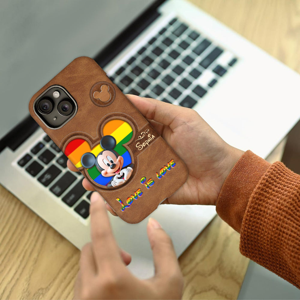 Love Is Love - Personalized LGBT Support Full Print Phone Case