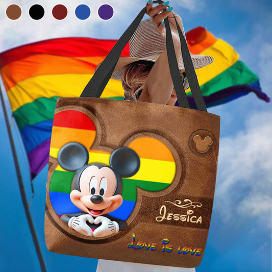 Love Is Love - Personalized LGBT Support Tote Bag