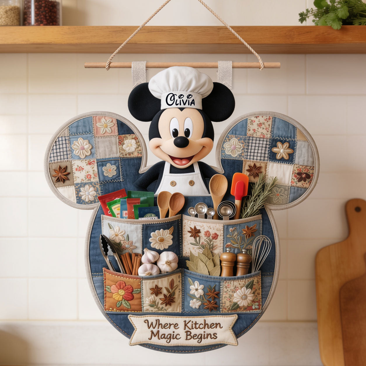 Magical Mouse Ears Hanging Storage - Personalized Mouse Hanging Organizer