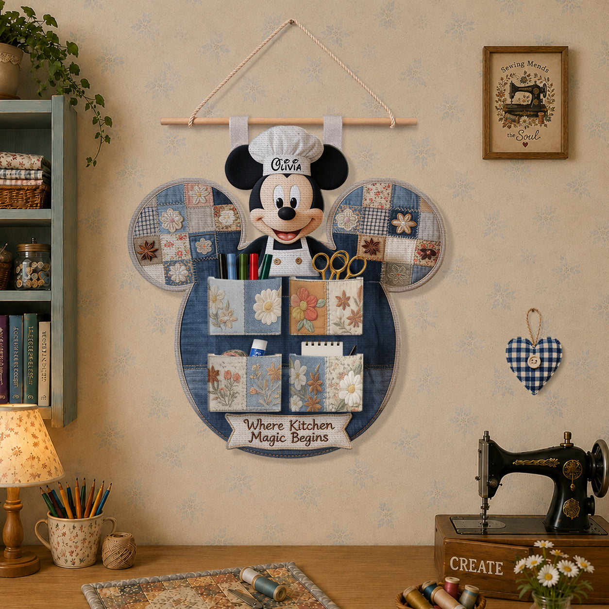 Magical Mouse Ears Hanging Storage - Personalized Mouse Hanging Organizer