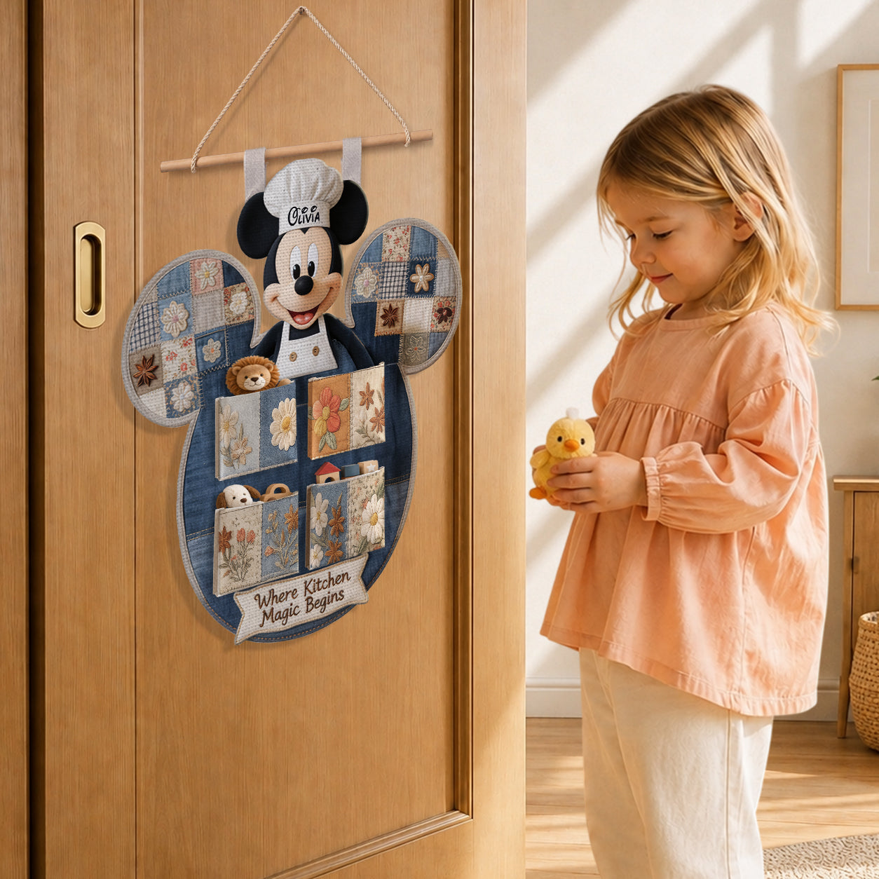 Magical Mouse Ears Hanging Storage - Personalized Mouse Hanging Organizer