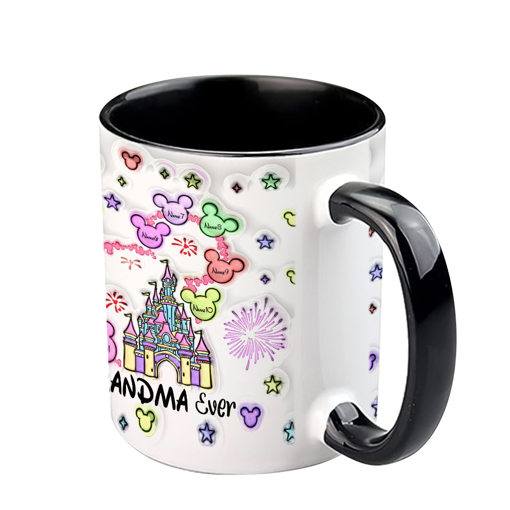 Best Grandma/ Mom Ever - Personalized Mouse Accent Mug