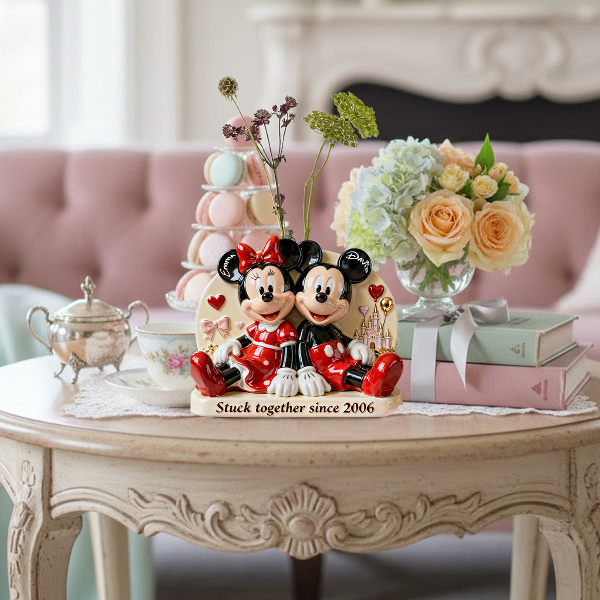 Stick Together - Personalized Mouse Custom Shape Acrylic Flower Vase