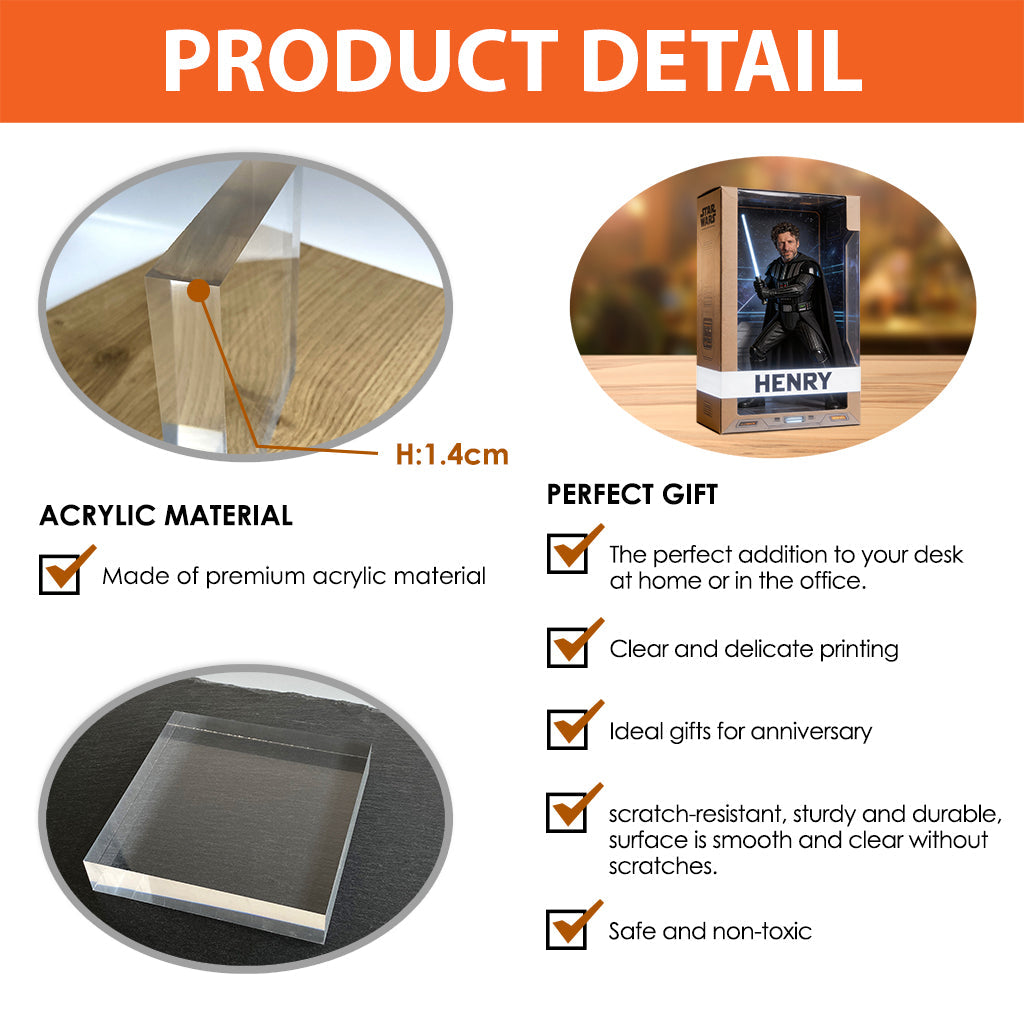 Custom Any Photo The Force - Personalized The Force Custom Shaped Acrylic Plaque