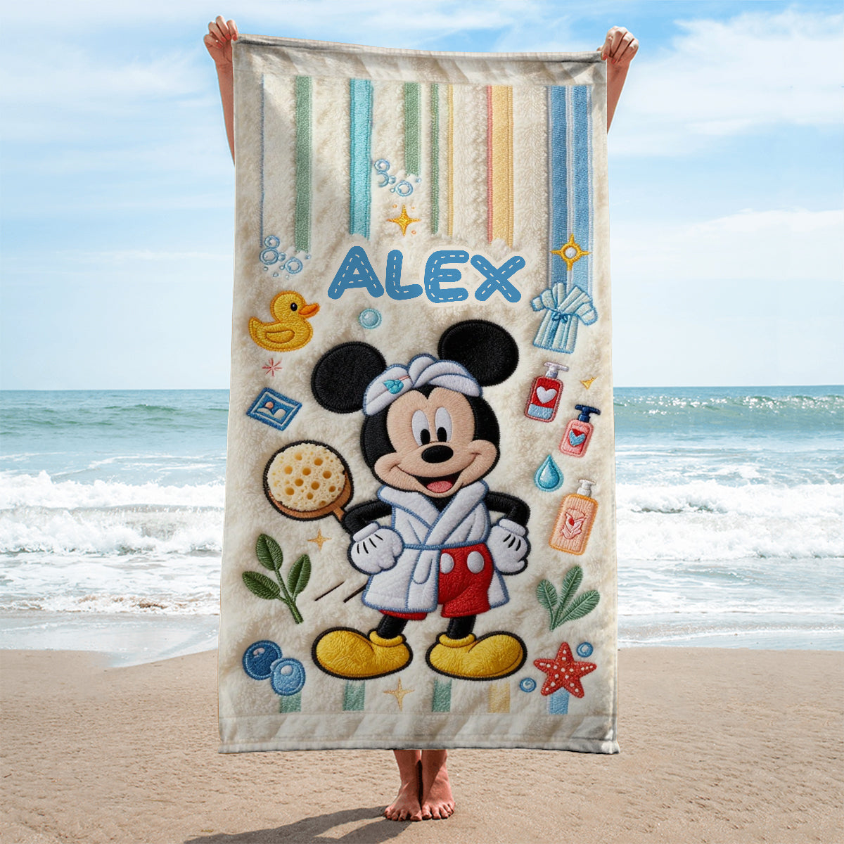 Bathing Time - Personalized Mouse Quick-dry Bathing Towel