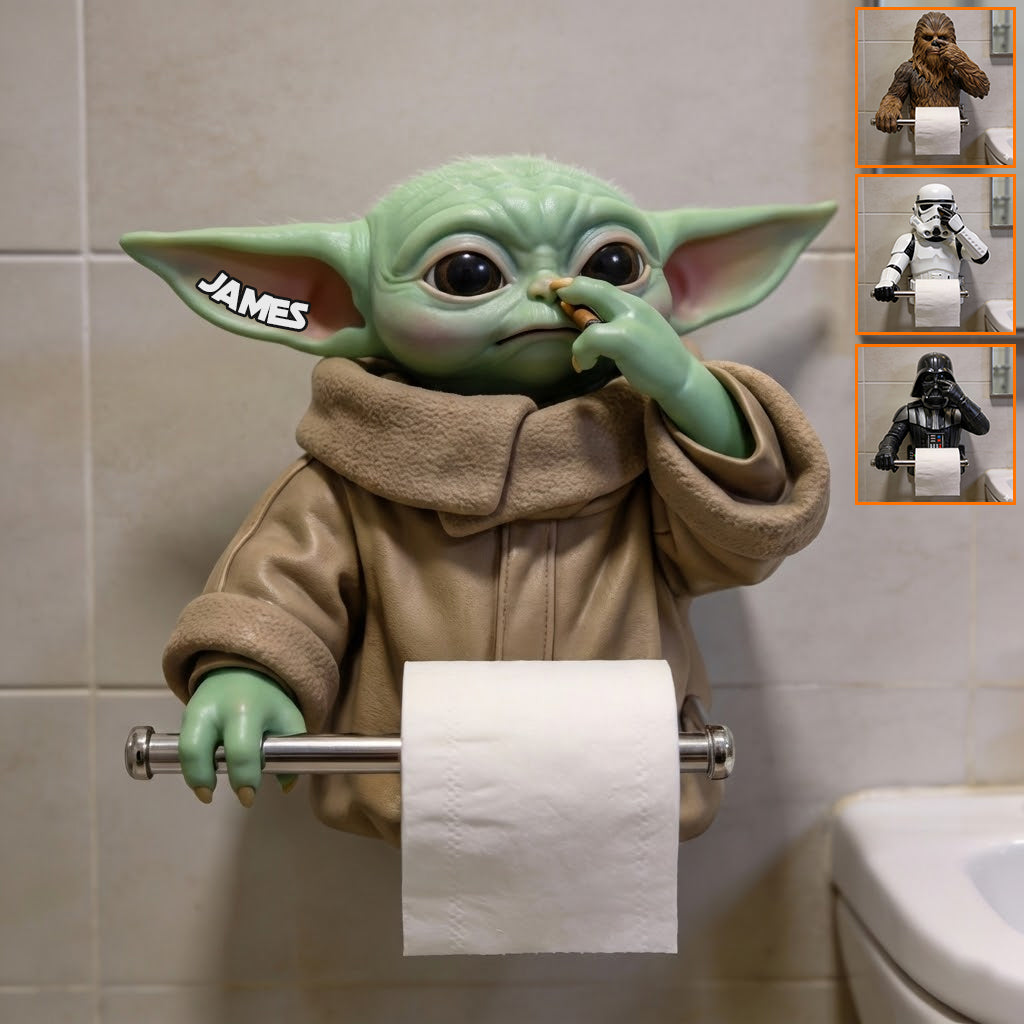 The Force Funny Gift - Personalized The Force Toilet Paper Holder