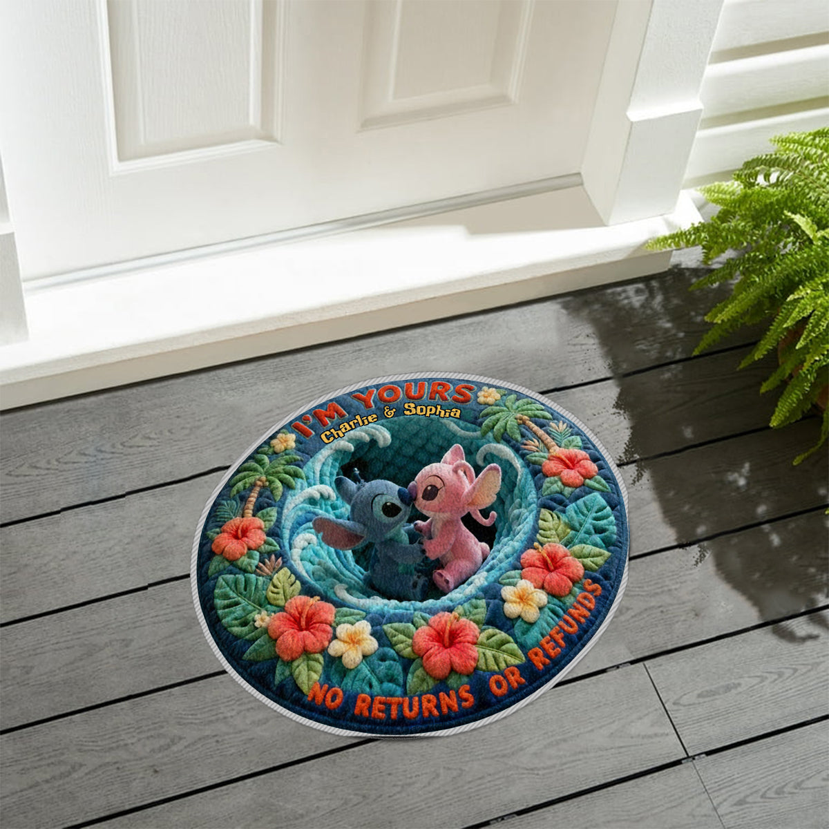 I'm Yours - Personalized Ohana Non-Slip Tufted Rug