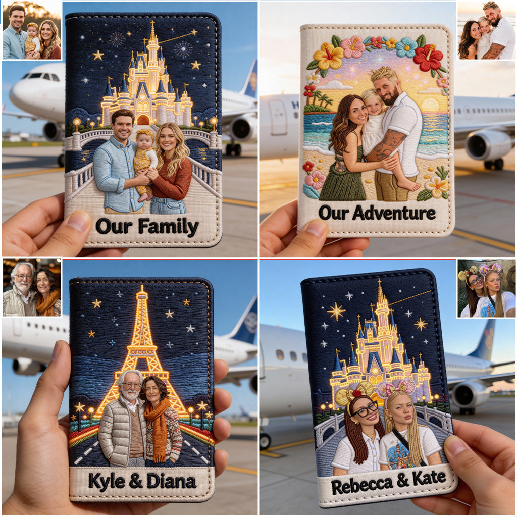 Let The Adventure Begin - Personalized Travelling Passport Holder