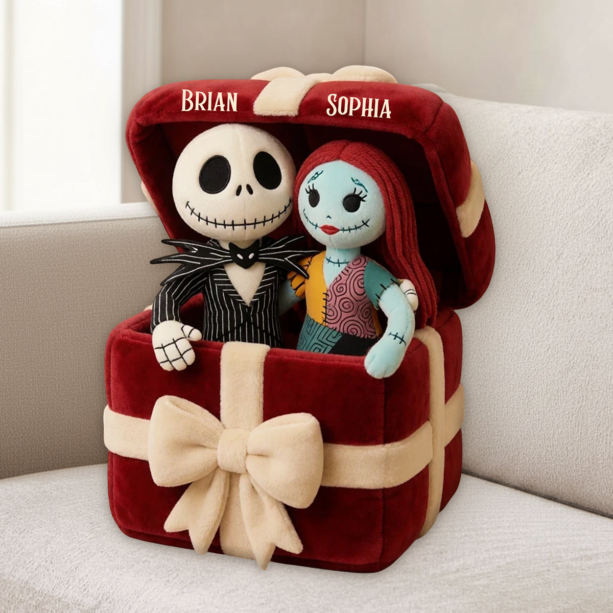 Nightmare Couple - Personalized Nightmare Premium Faux Fur Pillow