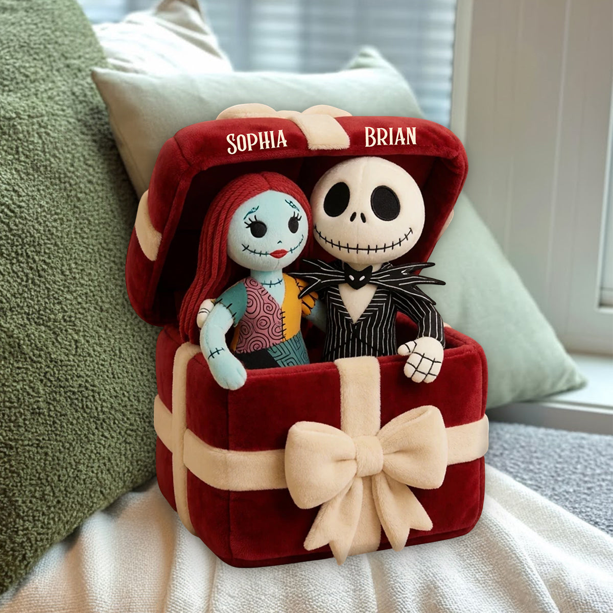 Nightmare Couple - Personalized Nightmare Premium Faux Fur Pillow