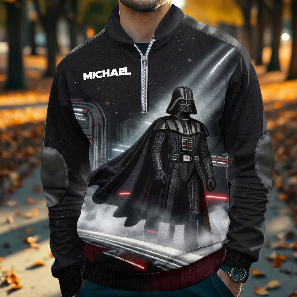 To The Dark - Personalized The Force Men Zip-Up Sweatshirt