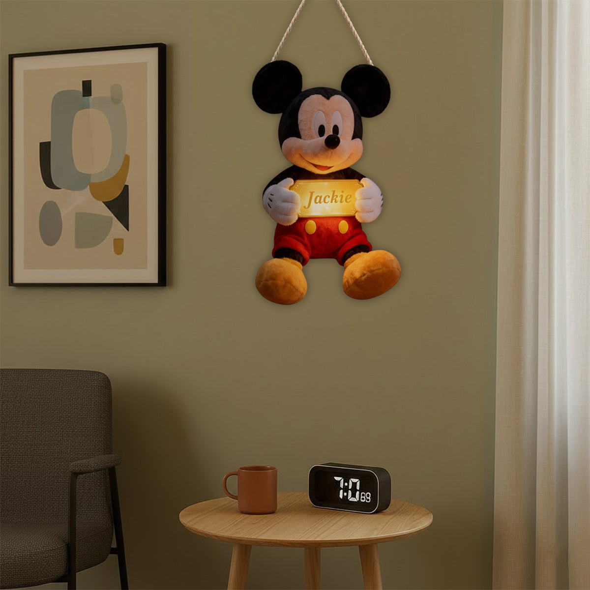 Magical Name Sign Room - Personalized Mouse LED Light Acrylic Sign