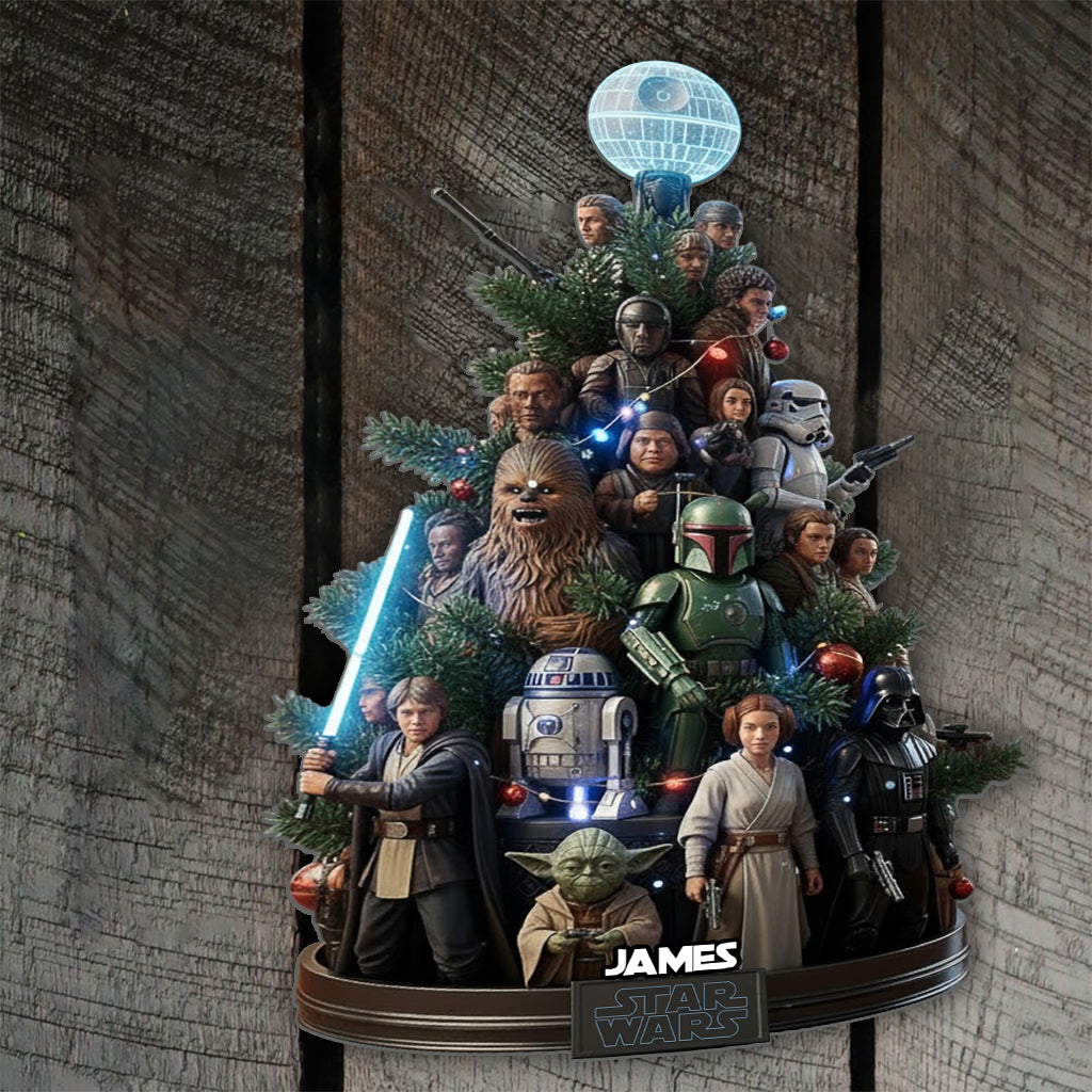 Dashing Through The Snow - Personalized The Force Cut Metal Sign