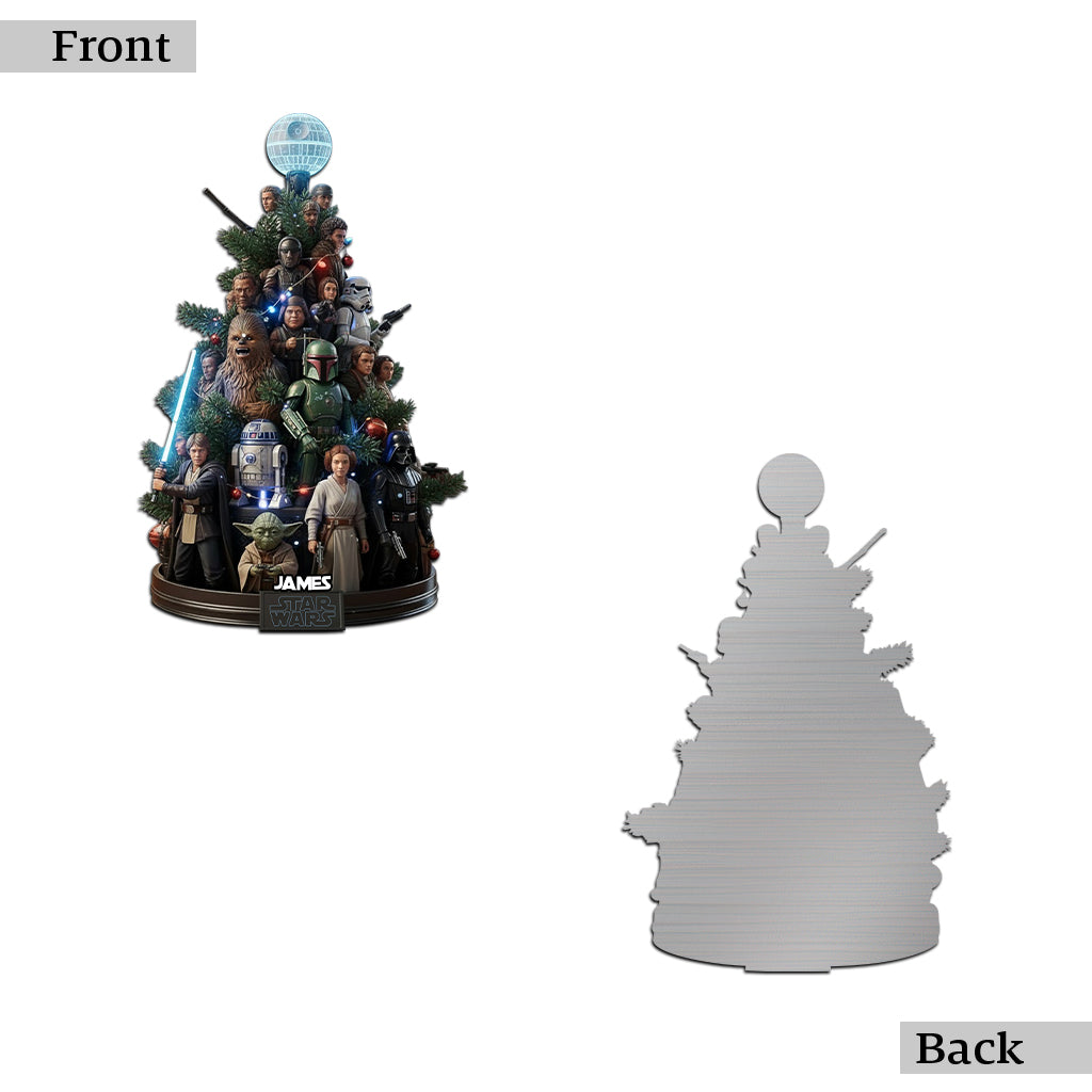 Dashing Through The Snow - Personalized The Force Cut Metal Sign