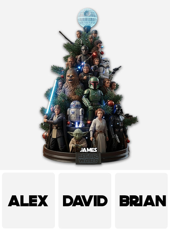 Dashing Through The Snow - Personalized The Force Cut Metal Sign