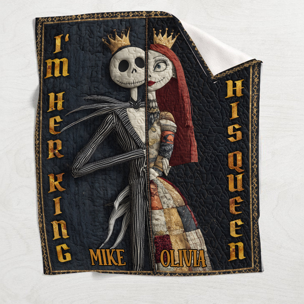 Her King His Queen - Personalized Nightmare Blanket