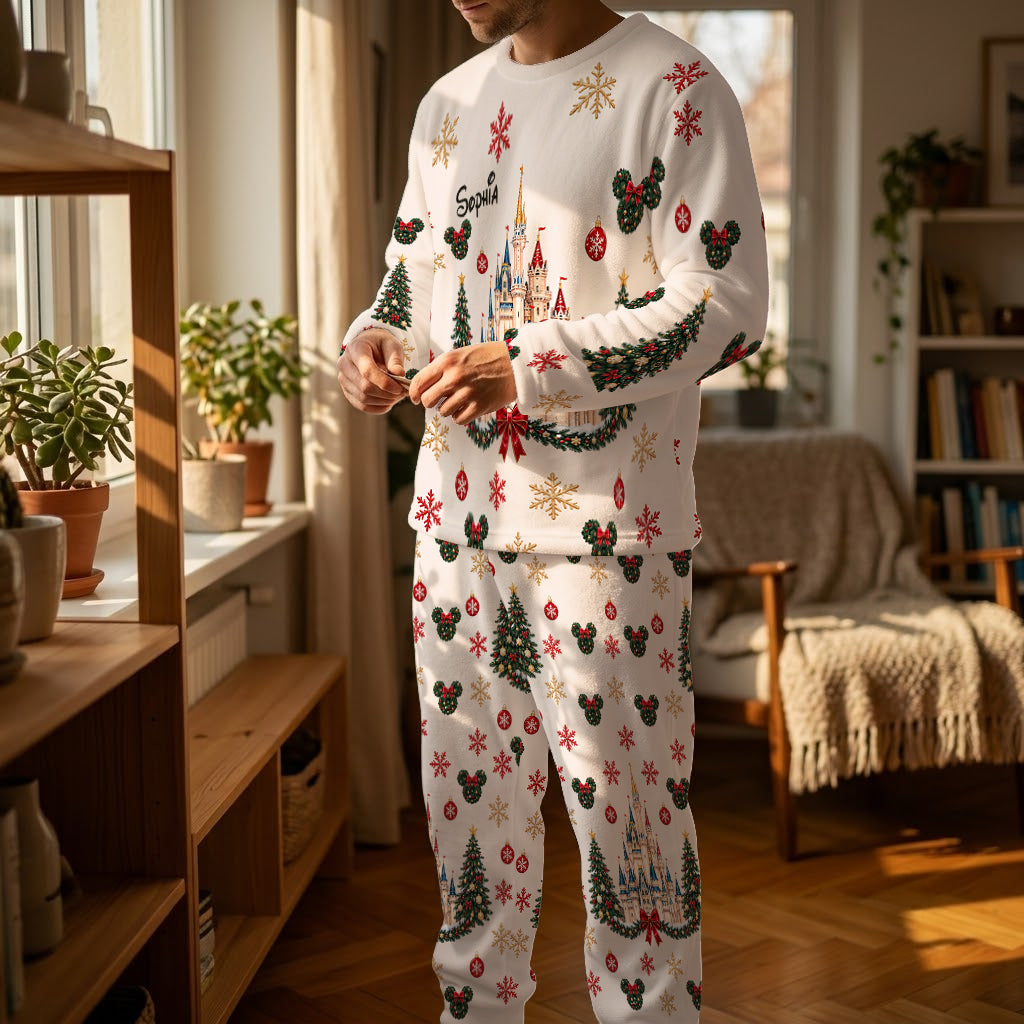 Merry Christmas - Personalized Dream Trip Fleece Lounge Set