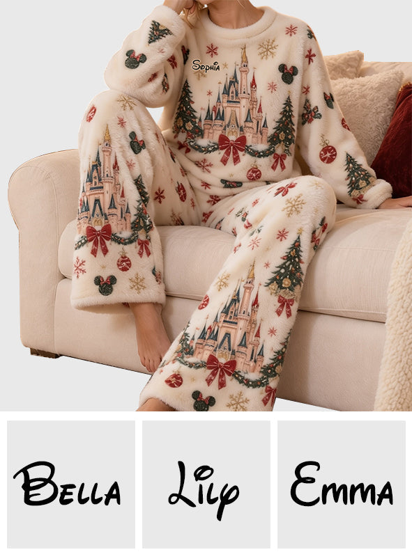 Merry Christmas - Personalized Dream Trip Fleece Lounge Set