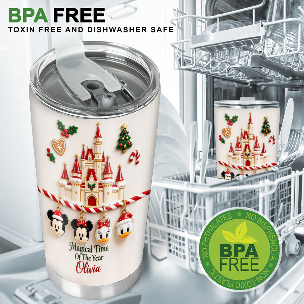 Magical Time Of The Year - Personalized Mouse Tumbler With Gift Box
