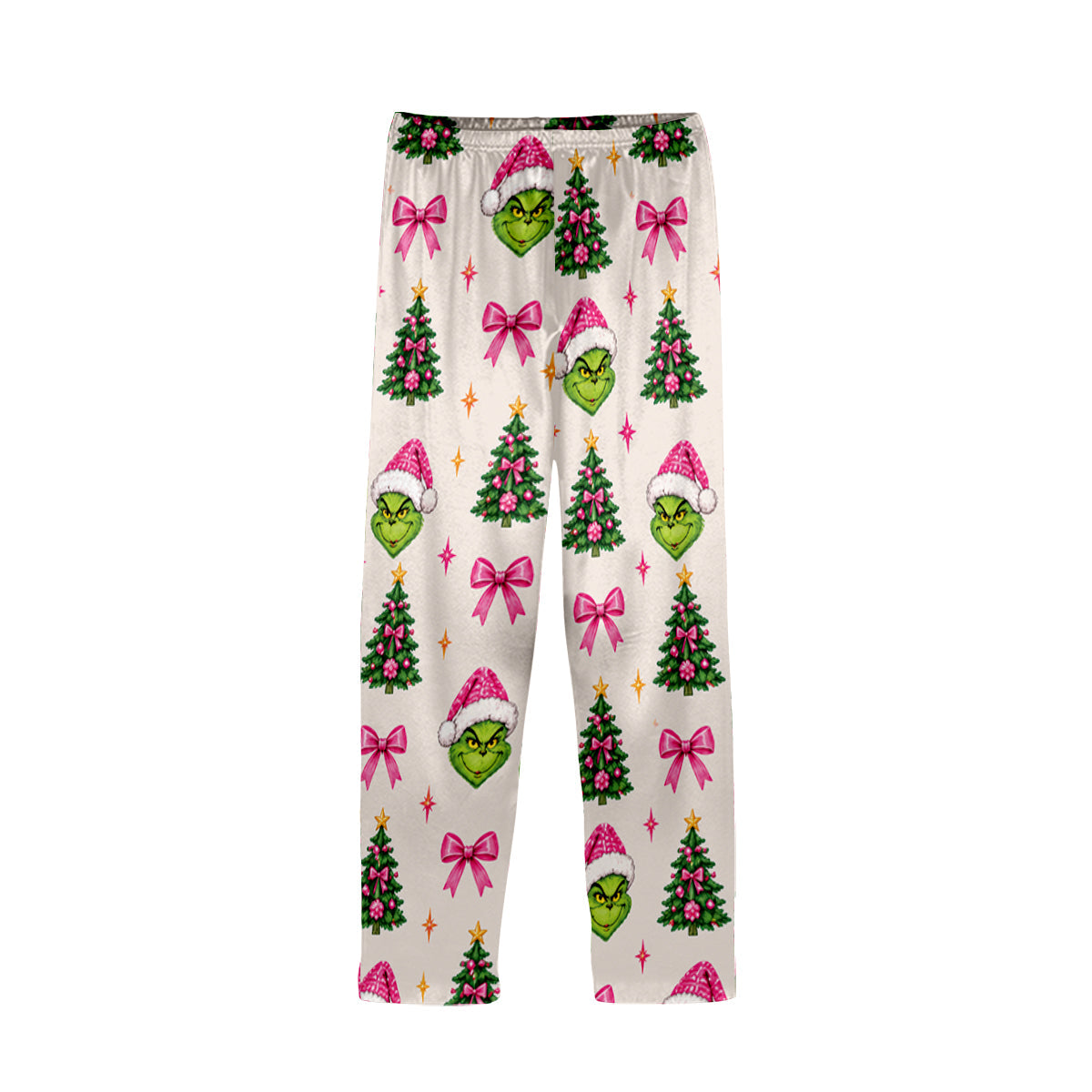 Merry Grinchmas - Personalized Stole Christmas Button Down Pajamas