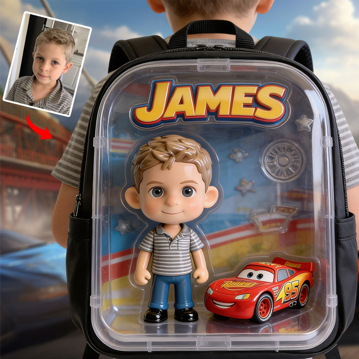 Kid Favorite Gift - Personalized Kid Multifunctional Backpack