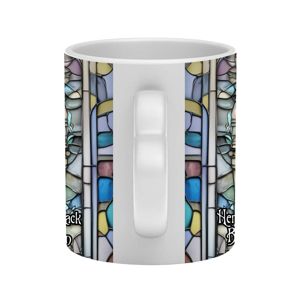 Her Jack His Sally - Personalized Nightmare Heart Handle Mug