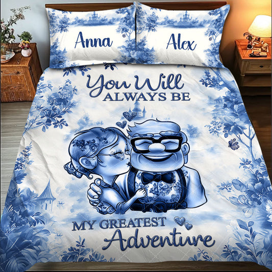 You Are My Greatest Adventure - Personalized Mouse Quilt Set