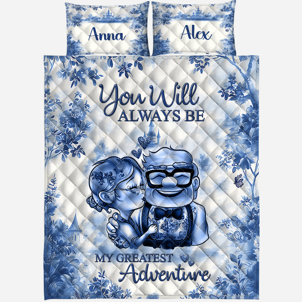 You Are My Greatest Adventure - Personalized Mouse Quilt Set